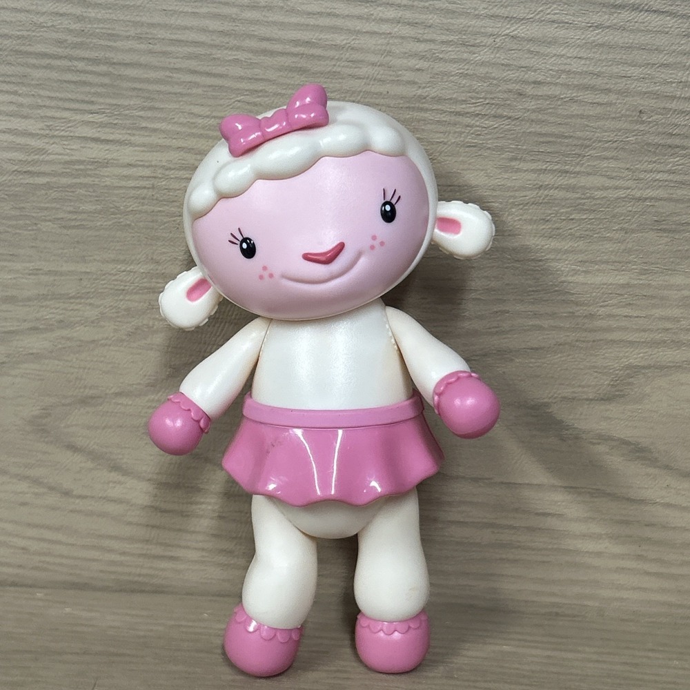 Disney Doc McStuffins Lambie Hard Plastic Posable Figure 7"